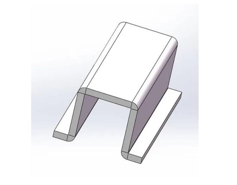 新建U型槽折弯件